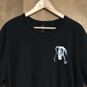 Black T-Shirt with Skull Design